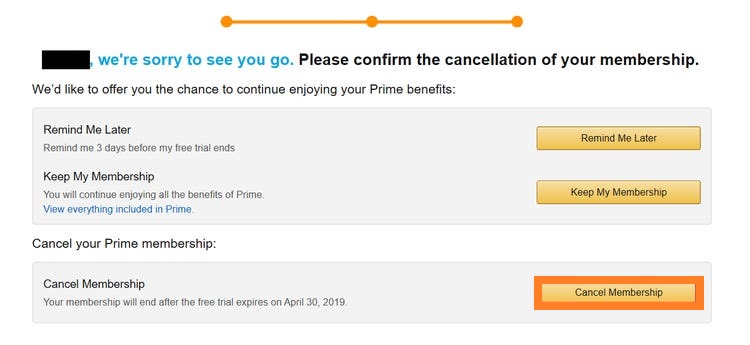 Click on cancel membership Click on cancel membership