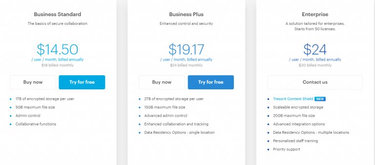 dropbox personal plans pricing